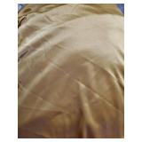 6FT Gold Satin Tablecloths for Rectangle Tables - Shiny Spandex Party Table Cover with Pleated Table Skirt, No-Wrinkle & Glossy Wedding Tablecloth One-Piece for Birthday Baby Shower Banquet Ceremony (