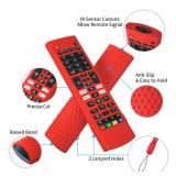 Hi Color Silicone Case Cover for LG TV Remote AKB75095307 AKB75375604 AKB74915305 Silicone Protective Sleeve for LG Smart TV (red) - Retail: $9