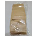 100 Pcs Kraft Paper Bags with Window, 3.5 x 5.5" Stand Up Pouches Bags, Food Storage Bags for Packaging Products, Reusable, Sealable - Retail: $10"