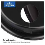 12 Pack Closet Door Finger Pulls, 2-1/16 Round Sliding Handles, Bypass Pulls Recessed Door Pulls, Cabinet Pulls, Pocket, Easy Snap No Drill, Matte Black - Retail: $10