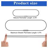 4 Pcs Trash Can Bands Trash Bag Holder Garbage Bag Holder Trash Can Rubber Bands for 13 to 30 Gallon Garbage Cans Trash Bag Clips Elastic Bands Garbage Bin Elastic Strap for Home Office - Retail: $4