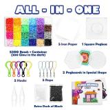 5200 5mm Fuse Beads Kit - 24 Colors | 66 Patterns, School Crafts Toys for Girls Ages 8-12, Arts and Crafts for Kids Ages 6-8, Birthday Gifts for Girls Boys Age 5 6 7 8 9 10 11 12 Year Old - Retail: $2