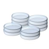 10 Pack Sterile Thick Plastic Petri Dishes with Lid, 90mm Dia x 15mm Deep Clear 3 Vents Petri Dish for Lab Science Experiment - Retail: $7