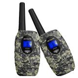 RT628 Kids Walkie Talkies, Army Toys for 6-12 Year Old Boys Girls, FRS Walkie Talky with Key Lock, Outdoor Adventure Camping Hunt Trip(2 Pack, Camo) - Retail: $16