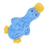 Best Pet Supplies Interactive Squeaky Dog Chew Toy, Ideal Dog Toys for Chewers, Small, Medium & Large Dogs, and Fetch Lovers - Crinkle Duck (Blue), Large - Retail: $6