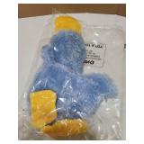 Best Pet Supplies Interactive Squeaky Dog Chew Toy, Ideal Dog Toys for Chewers, Small, Medium & Large Dogs, and Fetch Lovers - Crinkle Duck (Blue), Large - Retail: $6