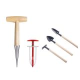 5 Pieces Garden Tools Set for Gardening Women Weeding Hoe rake Spade Greenhouse Indoor Small Hand Planting Tools kit Bonsai Accessories - Retail: $14