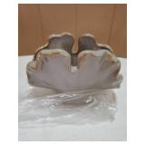 Ceramic Sponge Holder, Sponge Holder for Kitchen Sink, Compact Sink Caddy Organizer-Scouring Pad and Dish Holder, Farmhouse Kitchen Decor Cute Gadgets Accessories(Brown Grey)