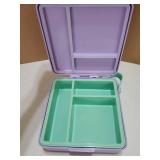 Chill Bento Lunch Box for Kids Adult with Ice Pack, Leak Proof 3 Compartments Lunch Container for Kids, Ice Pack Detachable Bento Box, BPA Free, Dishwasher & Microwave Safe