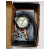 Tire Pressure Gauge 100 PSI - Large Dial Numbers & 45Â° Angle Chuck, Accurate Air Pressure Gauge for Tires - Retail: $16