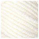 Megastar, (4 Skeins Pack) 75% Acrylic 25% Wool Yarn, Soft, Chunky Bulky Weight #5 for Crochet and Knitting (4 x 3.52 Oz) / (4 x 120 Yards) (60187-White) - Retail: $33