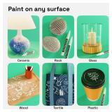 2 White Permanent Marker - Waterproof Markers for Tire, Fabric, Rocks, Glass, Ceramic, Wood, Paper - Oil Based Paint Pens - Extra-Fine Tip 0.7mm - Retail: $7