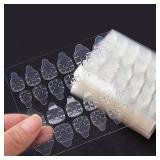 1200 Pcs 50 Sheets Double Side Glue Nail Sticker for Press on Nail Sticky Tabs, Waterproof Breathable False Nail Tips Jelly Adhesive Tabs Nail Glue - Retail: $11
