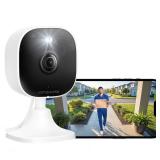 4MP Cameras for Home Security with Audio and Video, Indoor Security Camera for Baby Monitor, 2.4g/5g Outdoor Cameras for House/Pet/Baby, Plug and Play, Support 128G Card Storage (Not Included), Wired 