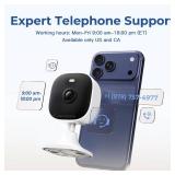 4MP Cameras for Home Security with Audio and Video, Indoor Security Camera for Baby Monitor, 2.4g/5g Outdoor Cameras for House/Pet/Baby, Plug and Play, Support 128G Card Storage (Not Included), Wired 