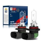 9005 HB3 Halogen Headlight Bulb, 12V 55W Standard Halogen Light Bulb, 3800K, 4000 Lumens, High Brightness Headlight Bulb, Head Light Bulbs for Car, Headlight Bulbs High and Low Beam, Pack of 2 - Retai