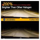 9005 HB3 Halogen Headlight Bulb, 12V 55W Standard Halogen Light Bulb, 3800K, 4000 Lumens, High Brightness Headlight Bulb, Head Light Bulbs for Car, Headlight Bulbs High and Low Beam, Pack of 2 - Retai