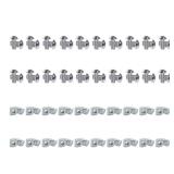 1010 Series Aluminum Extrusion Profiles Fastener T-Solt Nuts and Bolts, 40pcs 10 Hardware Slide Nuts Hex Screw for 1 Inch x 1 Inch Aluminum Extruded Profile Rail - Retail: $19
