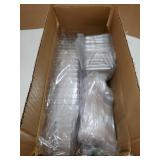 50 Pack 5 oz Plastic Dessert Cups with Lids and Spoons, Clear Parfait Cups Pudding Cups Mini Party Serving Cups for Appetizer Fruit Yogurt Ice Cream - Retail: $14