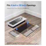 Super Quiet Register Booster Fan for 4 x 10" Register Holes, Smart Register Vent with Dual Intelligent Thermostat and WIFI App Control, Heating Cooling AC Vent Fan (White) - Retail: $50"