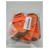 Dog Shoes for Large Dogs, Breathable Dog Booties for Small Medium Dogs, Anti-Slip Dog Boots & Paw Protectors for Hot Pavement Winter Snow Hiking with Reflective Straps Orange Size 5 - Retail: $33