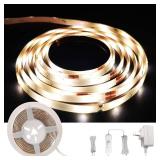 L5L3D LED Strip Lights, 8ft LED Light Strip, 12V 4000K Neutral White Tape Light with PU Coating, LED Lights for Bedroom, Kitchen, Mirror, Home Decor, ETL Listed - Retail: $12