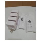 Remote Control Outlet Wireless Light Switch for Household Appliances, Expandable Remote Light Switch Kit, Up to 100 ft Range, White (4 Outlets + 2 Remotes) - Retail: $20