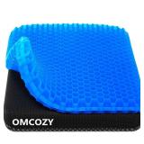 Gel Seat Cushion, Cooling seat Cushion (Super Large & Thick), Breathable Honeycomb Design Absorbs Pressure Points Seat Cushion, Gel Cushion for Office Chair, Home Car Seat Cushion for Wheelchair - Ret