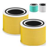 Core 300 Pet Care Replacement Filter for LEVOIT Core 300 Core300-P Core 300s VortexAir Air Purifier, 3-in-1 HEPA and Activated Carbon, Core 300-RF-PA, 2 Pack, Yellow - Retail: $30
