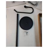 Hand Towel Holder Stand, Matte Black Standing Towel Racks for Bathroom, Stainless Steel Free Standing Towel Rack, Towel Bar Kitchen Vanity Countertops Decor - Retail: $20