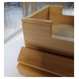 Bamboo Couch Arm Tray with Built-in Cup Holder, Foldable Anti-Slip Sofa Armrest Tray Table Caddy for Drinks, Phone & Remote, Fits 4.7x16.9 in Armrests, Holds Up to 3.5 in Diameter Cups (Bamboo). CORNE