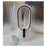 Desk Fan Bladeless, 11.8 Inch Office Fan Small, Quiet, 3 Speed Adjustment, Touch Control, Easy to Clean, Desk Fans Small Quiet, Ideal for Office, Living Room, Bedroom - Retail: $43