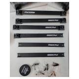 SEDY Magnetic Tool Holder Storage Organizer: 7-Piece Garage Wall Mount Rack Organization Strip Power Magnet Organizers Mounted Workbench Board Slatwall Van Hanger.  MISSING 5 MOUNTING ENDS. - Retail: 