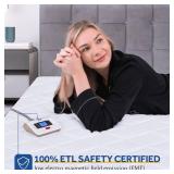 Sealy Heated Mattress Pad Queen Size 60x80 Inch | Luxury Quilted Waterproof Electric Mattress Cover with 10 Heat Setting Dual Controller & 1-12 Hours Auto Shut Off | Fit Up to 17 Deep Pocket - Retail: