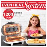 Animal Mini Waffle Maker for Kids, Mini Pancakes Maker Machine with 12 Different Animal Pancake Molds, Small Waffle Maker Iron, Excellent Christmas Gift for Kids & Adult - Retail: $41