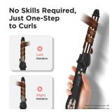 Prizm Rotating Curling Iron, 1inch/25mm Automatic Hair Curler for Long Hair, Self Spinning Barrel, 250-450°F with LCD Display, Auto-Shut Off & Dual Voltage, Black - Retail: $43