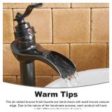 BWE Vessel Sink Faucet Oil Rubbed Bronze Bathroom Faucet with Pop Up Drain Assembly and Supply Hose Single-Handle Single Hole Tall Bathroom Faucet Vanity Lavatory Mixer Tap Tall Body - Retail: $66