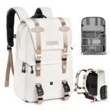 K&F CONCEPT Camera Backpack, Camera Bags for Photographers Large Capacity Camera Case with Raincover,15-15.6 Inch Laptop Compartment Compatible for Canon/Nikon/Sony/DJI Mavic Drone - Retail: $87