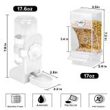 No Mess Bird Feeder Water Dispenser Set, Parakeet Cage Accessories, Bird Feeder and Waterers in Cage for Cockatiels, Finches, Lovebirds, Budgies, Canaries - Retail: $18