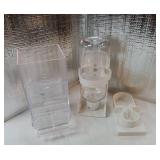 No Mess Bird Feeder Water Dispenser Set, Parakeet Cage Accessories, Bird Feeder and Waterers in Cage for Cockatiels, Finches, Lovebirds, Budgies, Canaries - Retail: $18