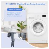 W11396717 W11263349 Washer Drain Pump Compatible with Whirlpool Kenmore Maytag etc. Washing Machine Water Drain Pump Replace W11396717 W11263349 4960510 AP6974116 PS12731177 EAP12731177 - Retail: $40