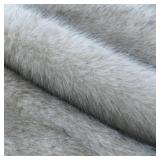 Black White Decorative Throw Pillow Covers 22x22 Inch Set of 2,Soft Fluffy Faux Fox Fur Textured Cushion Case, Modern Home Decor for Couch Living Room - Retail: $43