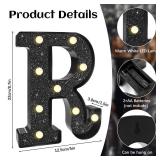 6Pcs 30th Birthday Decorations for Women, RIP 20S Led Light Up Sign Death to My 20s Party Supplies Gifts Favor for Table Wall Decor(Shining Black)