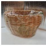 Wicker Picnic Basket with Handles Woven Garden Harvest Market Basket Wicker Flower Basket for Storage Easter - Retail: $36