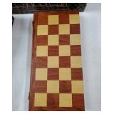 Retro Metal Chess Set for Adults and Kids Marbling Chess Board with Chess Pieces Travel Chess Set with Metal Pieces Folding Chessboard Ideal for Beginners and Professional Players. WELL USED. - Retail