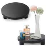 Wood Riser for Decor, 2 Pack Wood Pedestal Stand for Display, Round Wooden Tray for Kitchen Counter, Wooden Pedestal Stand for Plant Pot Indoor.  - Retail: $23