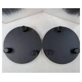 Wood Riser for Decor, 2 Pack Wood Pedestal Stand for Display, Round Wooden Tray for Kitchen Counter, Wooden Pedestal Stand for Plant Pot Indoor.  - Retail: $23