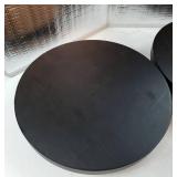 Wood Riser for Decor, 2 Pack Wood Pedestal Stand for Display, Round Wooden Tray for Kitchen Counter, Wooden Pedestal Stand for Plant Pot Indoor.  - Retail: $23