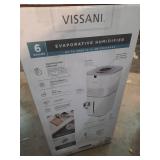 6 Gal. Evaporative Humidifier for Whole House in White - Retail: $100