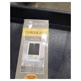 Cordless Light Filtering Mini Blind - 32 Inch Width, 72 Inch Length, 1" Slat Size - Black - Cordless GII Morningstar Horizontal Windows Blinds for Interior by Achim Home Decor